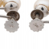 14K GOLD AND 14K WHITE GOLD PEARL EARRINGS PIC-5