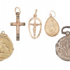 VINTAGE 14K GOLD RELIGIOUS PENDANTS AND MORE PIC-0