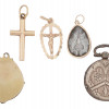 VINTAGE 14K GOLD RELIGIOUS PENDANTS AND MORE PIC-1