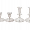AMERICAN WEIGHTED STERLING SILVER CANDLE HOLDERS PIC-0
