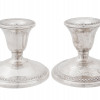 AMERICAN WEIGHTED STERLING SILVER CANDLE HOLDERS PIC-1