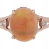 14K GOLD NATURAL OPAL DIAMONDS RING W CERTIFICATE PIC-2