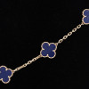 VAN CLEEF ALHAMBRA 18K GOLD ENAMEL NECKLACE PIC-3