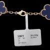 VAN CLEEF ALHAMBRA 18K GOLD ENAMEL NECKLACE PIC-6