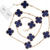 VAN CLEEF ALHAMBRA 18K GOLD ENAMEL NECKLACE PIC-1