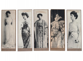 ANTIQUE WILSON WHISKEY INSERTS WITH ACTRESSES