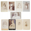 ANTIQUE LATE 19TH C CABINET PHOTOGRAPHS OF WOMEN PIC-0