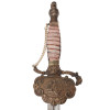 DRESS SWORD WITH KNIGHTS HELMET POMMEL AND CHAIN PIC-3