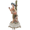 ITALIAN CAPODIMONTE HAND PAINTED PORCELAIN FIGURE PIC-1