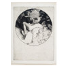 ANTIQUE SCOTTISH NUDE DRYPOINT BY WILLIAM STRANG PIC-0