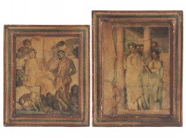 MIDCENT ITALIAN PRINTS OF POMPEIAN FRESCOS FRAMED