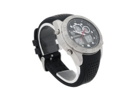 STAINLESS STEEL DIGITAL CHRONOGRAPH WRIST WATCH