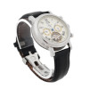 MODERN GUILLOCHE WRIST WATCH W LEATHER BRACELET PIC-0