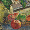 RUSSIAN STILL LIFE OIL PAINTING BY DAVID BURLIUK PIC-2