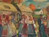 RUSSIAN VILLAGE OIL PAINTING BY ANDREI RIABUSHKIN PIC-1