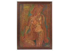 RUSSIAN FEMALE NUDE OIL PAINTING BY YURI ANNENKOV