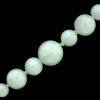 CHINESE JADE BEADED NECKLACE WITH 14K GOLD CLASP PIC-2