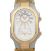 PHILIP STEIN TESLAR DUAL TIME ZONE 14K GOLD WATCH PIC-3
