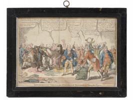 1815 BRITISH SATIRE PRINT AMUSEMENT AT VIENNA