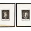 ANTIQUE 18 C PORTRAIT ETCHINGS BY ROBERT DIGHTON PIC-0