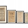 ANTIQUE AMERICAN AND ENGLISH PRINTED PLAYBILLS PIC-0