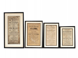 ANTIQUE AMERICAN AND ENGLISH PRINTED PLAYBILLS