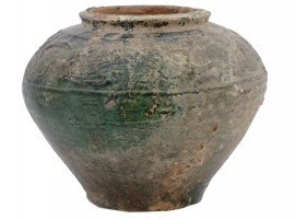 ANCIENT CHINESE HAN DYNASTY TERRACOTTA VASE