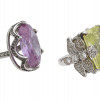 STERLING SILVER RINGS WITH AMETHYST AND CITRINE PIC-2