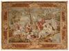 ANTIQUE NEEDLEWORK TAPESTRY GOD APOLLO AND NYMPHS PIC-0