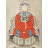 CHINESE QING ANCESTOR PORTRAIT GOUACHE PAINTINGS PIC-1