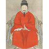 CHINESE QING ANCESTOR PORTRAIT GOUACHE PAINTINGS PIC-2