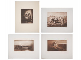 LITHOGRAPHS AFTER THOMPSON, VOSBERG, MILLET, MAES