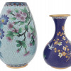 MID CENTURY CHINESE CLOISONNE ENAMEL VASES PIC-1