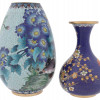 MID CENTURY CHINESE CLOISONNE ENAMEL VASES PIC-3