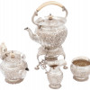 FOUR PIECE ENGLISH VICTORIAN STERLING SILVER TEA SERVICE PIC-0