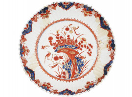 EARLY 18TH CENTURY KAKIEMON YOSHIKI DELFT PLATE