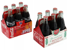 1990S UNOPENED COMMEMORATIVE COCA COLA SIX PACKS