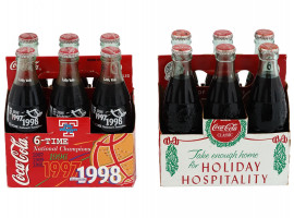 1990S UNOPENED COMMEMORATIVE COCA COLA SIX PACKS