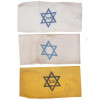 WWII HOLOCAUST JEWISH GHETTO ARMBANDS, 3 PCS PIC-0