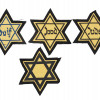 WWII HOLOCAUST JEWISH MAGEN DAVID ARMBANDS, 4 PCS PIC-0