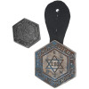 PAIR OF WWII WARSAW JEWISH GHETTO POLICE BADGES PIC-0