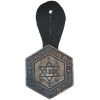 PAIR OF WWII WARSAW JEWISH GHETTO POLICE BADGES PIC-1