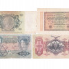 11 WWII EUROPEAN BANKNOTES W ANTISEMITIC STAMPS PIC-2