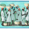 HAITIAN WOMEN OIL PAINTING BY CLAUDE DAMBREVILLE PIC-0