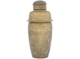 INDIAN HAND MADE AND ETCHED BRASS COCKTAIL SHAKER