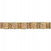 ANTIQUE JAIPUR INDIAN 20K GOLD DIAMONDS BRACELET PIC-3