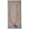 JUDITH LEIBER CHAIN NECKLACE WITH BEE PENDANT IOB PIC-3
