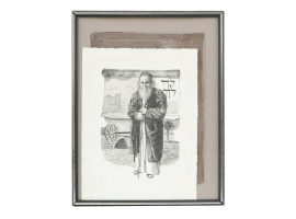 MID CENT JUDAICA LITHOGRAPH BY EMANUEL SCHARY