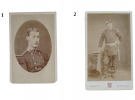 ANTIQUE 1870S CABINET PHOTOS OF FRENCH MILITARY