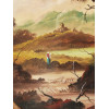 ANTIQUE 19TH C LANDSCAPE OIL ON COPPER PAINTINGS PIC-4